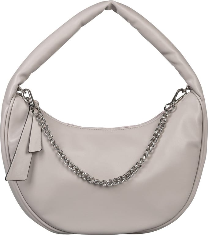 TOM TAILOR Schoudertas Ginny Banana Bag Light Grey Lichtgrijs