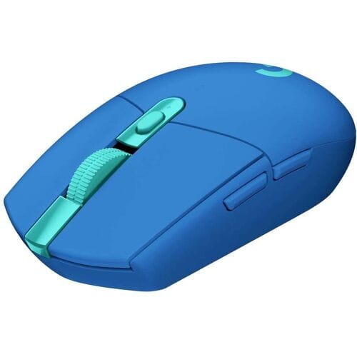 Logitech G305 Lightspeed Gaming-muis Bluetooth Optisch Blauw 6 Toetsen 12000 dpi Verlicht, Ergonomisch