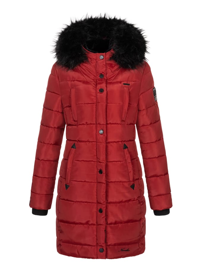 Navahoo dames lange winterjas Lotusblüte Princess – Warm & Elegant