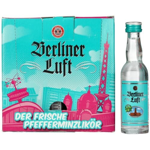 Berliner Luft DER FRISCHE Pfefferminzlikör 18% Vol. 24x0,04l