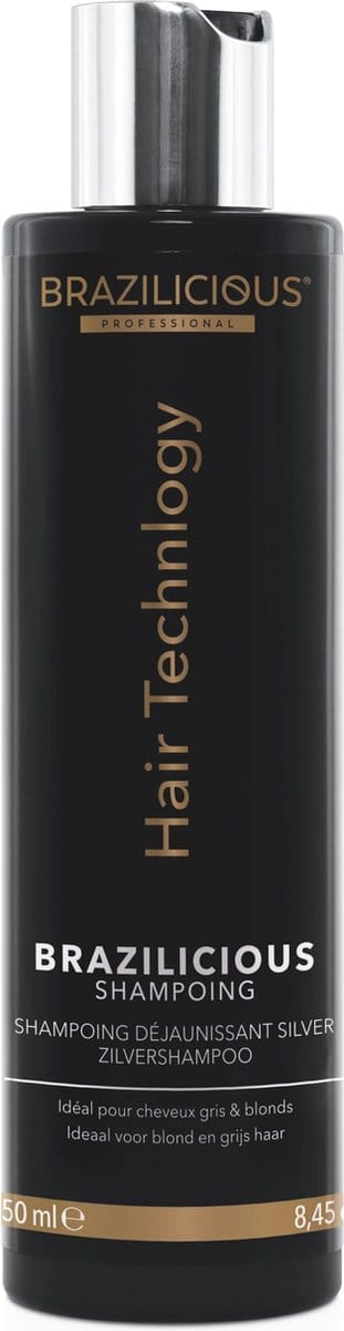Brazilicious Silver Therapy No yellow Shampoo 250 ml voor de keratine behandeling