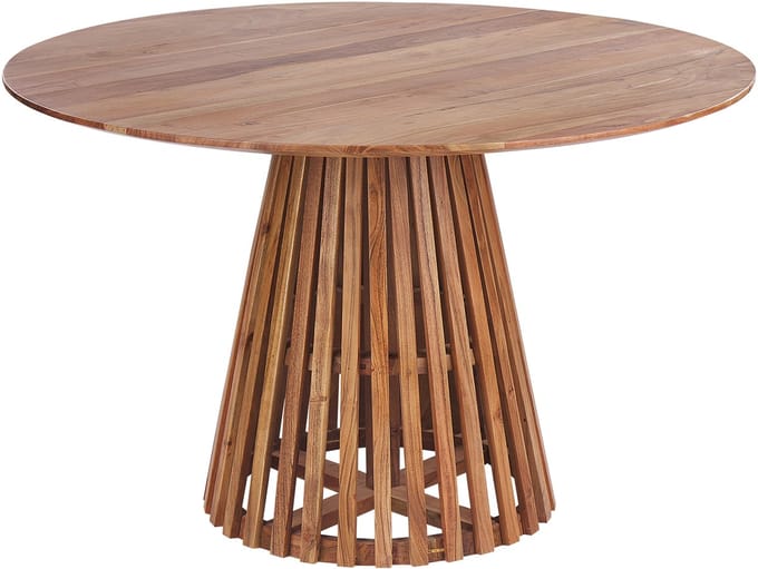 MESILLA - Ronde eettafel - Donkerhout - 120 cm - Acaciahout
