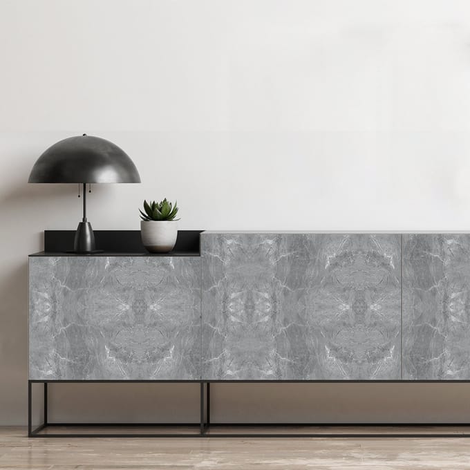Meubelsticker met een marmerlook van gewaxt beton, 40 x 60 cm