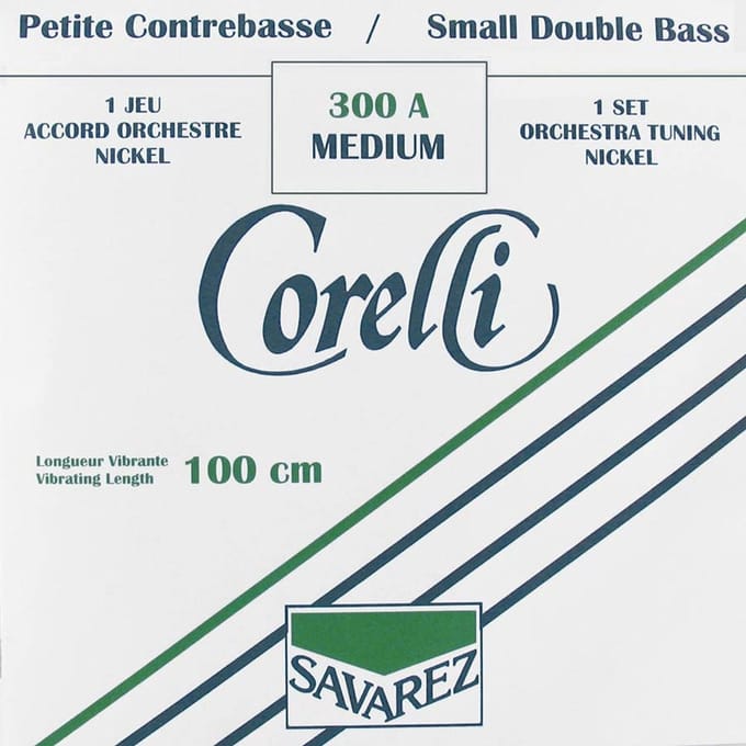 Corelli CO-300-A double bass string set 1/2, 100 cm., consists of CO-301-A, CO-302-A, CO-303-A and CO-304-A