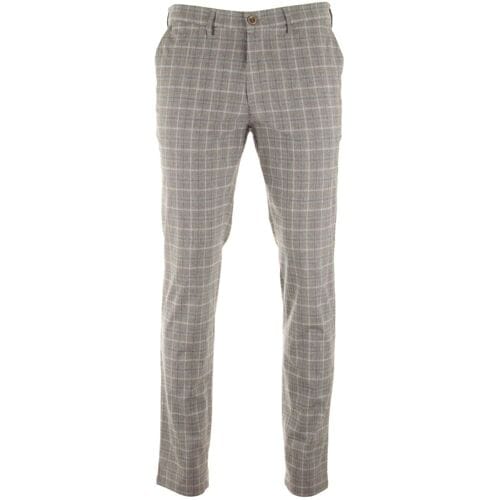 Gardeur Broek Savage Slim-Fit Ewoolution Check Beige / male