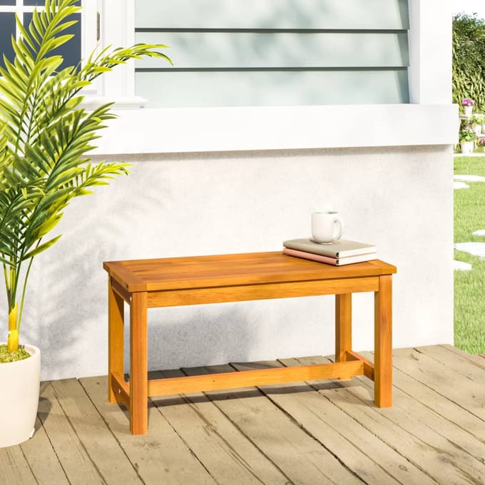 vidaXL - Tuinbank - 80x35x45 - cm - massief - acaciahout