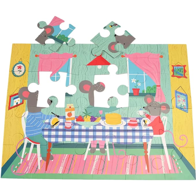 Reuze vloerpuzzel Rex London Mouse In A House