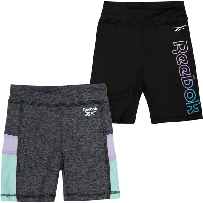 Reebok Meisjes Shorts (Set van 2) (Middernacht)