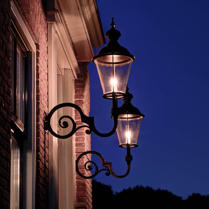 K.S. Verlichting Amstel - Buitenwandlamp, zwart