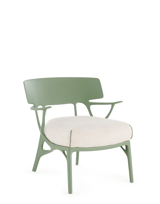 Kartell A.I. Loungestoel - 2I Green/White
