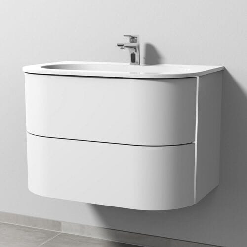 Sanipa 4balance ceramic washbasin vanity unit with 2 drawers DL40201