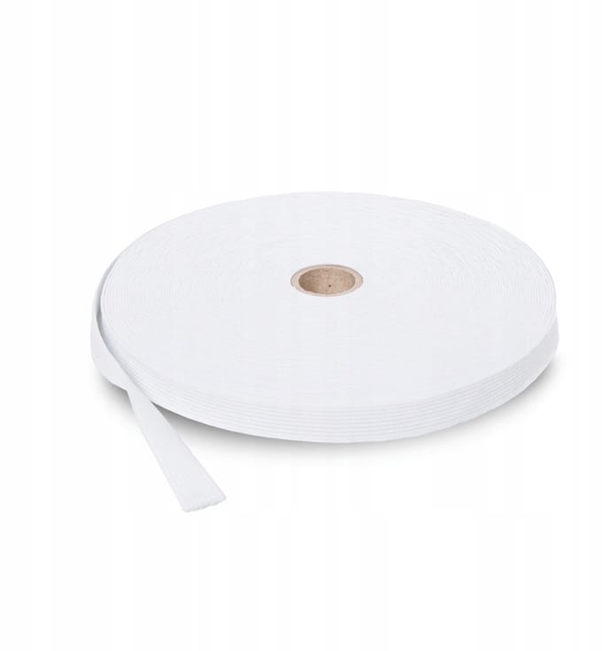 Ariadna Geweven Kledingelastiek 40mm - 25m Rol - Wit