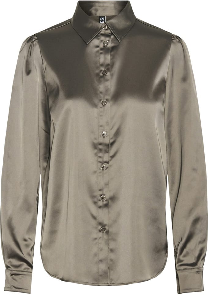 PIECES - PCNINIDI LS SHIRT PA BC - Dames - Blouses