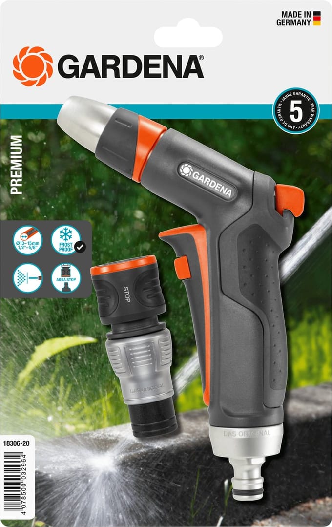 Gardena Premium spuitpistool met waterstop