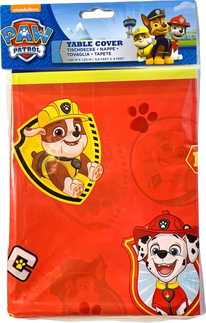 Tafelkleed Paw Patrol - 120 x 180cm - rood/blauw