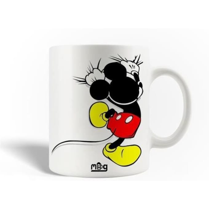 Mug - Mickey Mouse - Céramique - 30cl - Compatible lave-vaisselle - Blanc