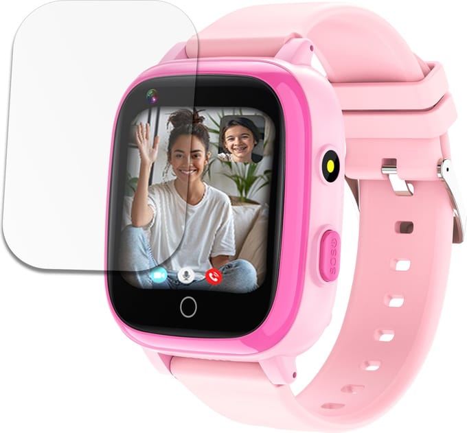 LEROYS - GPS Horloge Kind - Kinder Smartwatch - Android en iOS - Roze - Incl. Simkaart