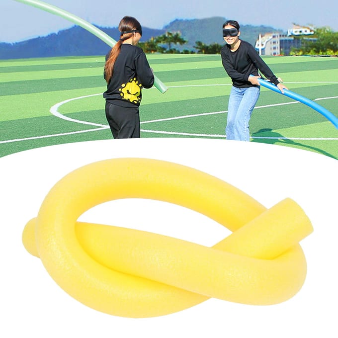 EPE Schuimstok Multifunctioneel Zwembadwater Drijvende Zwemnoedels Speelgoed Spelaccessoire(6.5x150cm geel