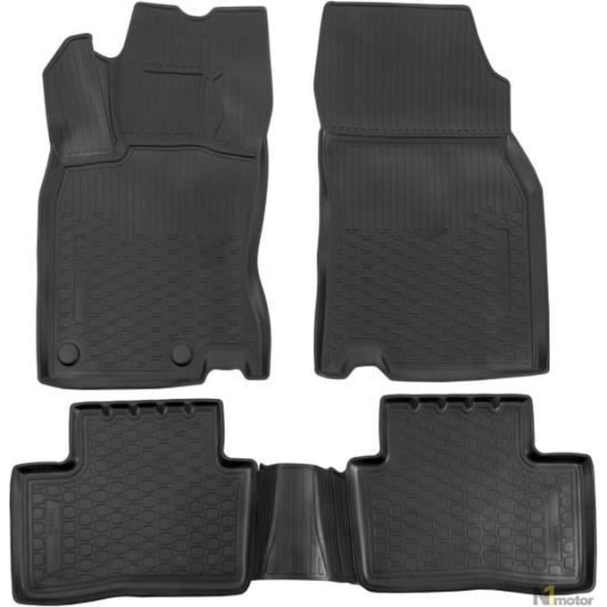 Doublures NORM | Tapis De Sol En Caoutchouc TPE Toutes Saisons Pour Renault Kadjar depuis 2015 noir