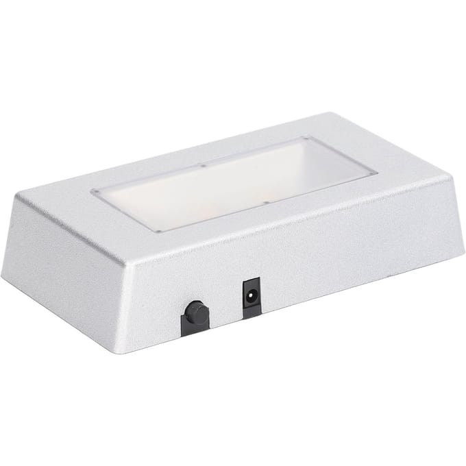 Base d'Affichage LED Éclairage Multi-Mode Argent Rectangulaire Base d'Affichage Lumineuse LED avec Câble USB pour Bijoux Cristaux white
