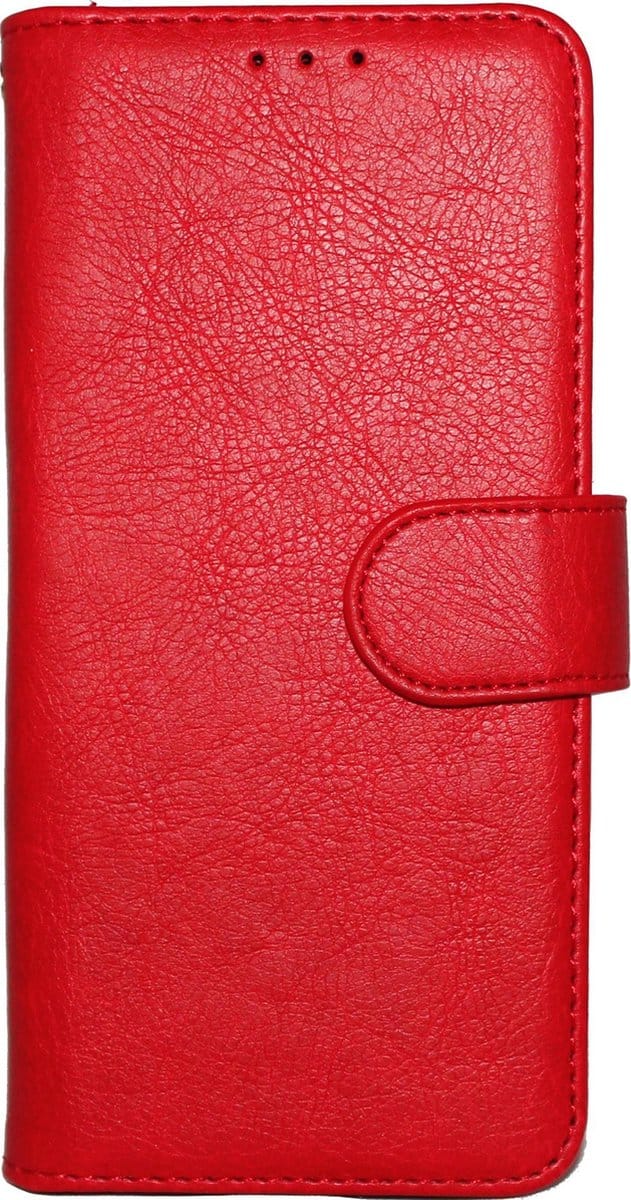 HB Hoesje Geschikt voor Apple iPhone 11 - Rood - Luxe Kunstlederen Portemonnee Book Case
