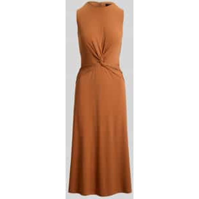 Jurk met knoopdetail in de taille