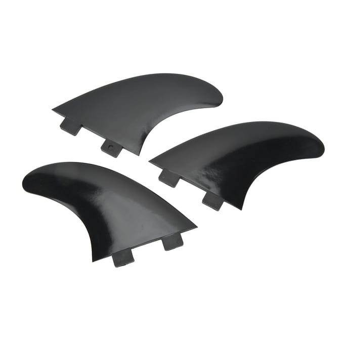 3 stuks Surfboard Vinnen PVC Quick Release Vervanging Tri Vin Set voor Longboard Surfboard Paddleboard gray