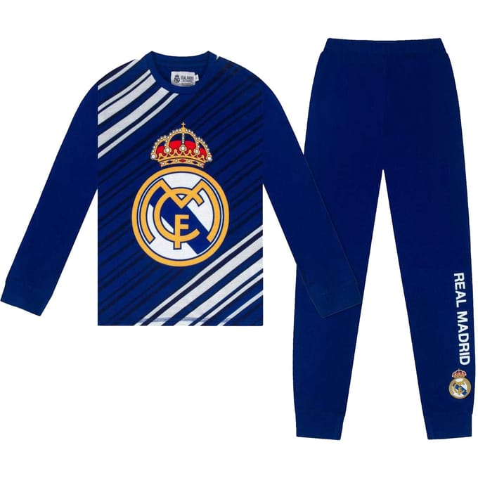 Real Madrid CF Boys Long Pyjama Set 9-10 Years bleu