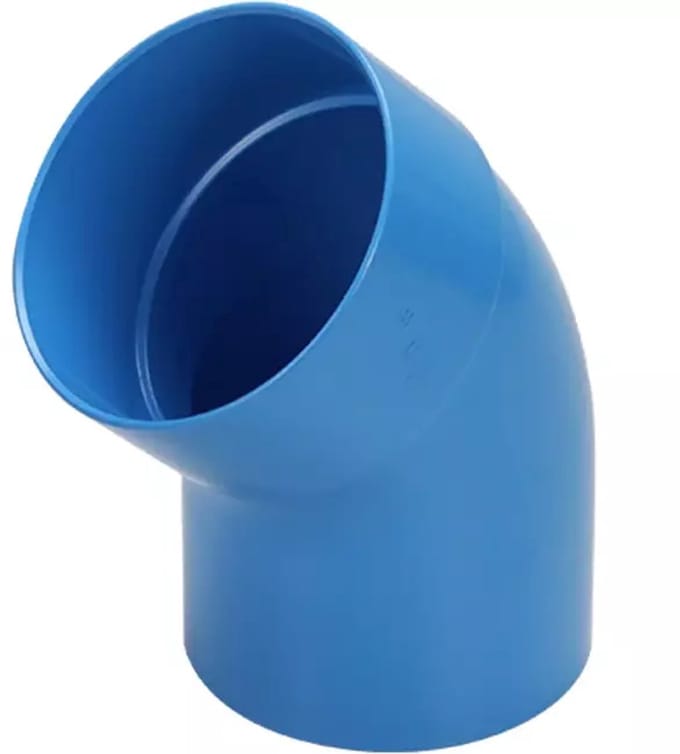 Wavin Ventiza bocht 45 graden PVC rond met diameter 160 mm M/S