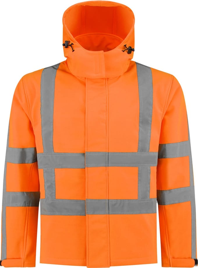 EM Traffic Softshell Jas RWS Oranje - Maat 7XL