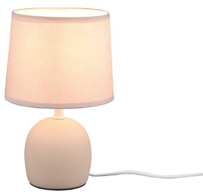 REALITY MALU - Tafellamp - Beige - excl. 1x E14 4 W - Snoerschakelaar