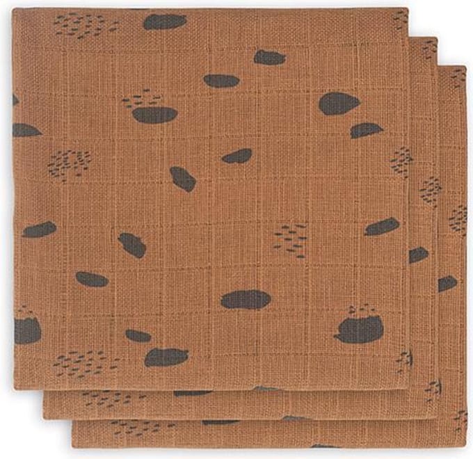 Jollein Monddoekjes Hydrofiel | Spot Caramel | 3 pack