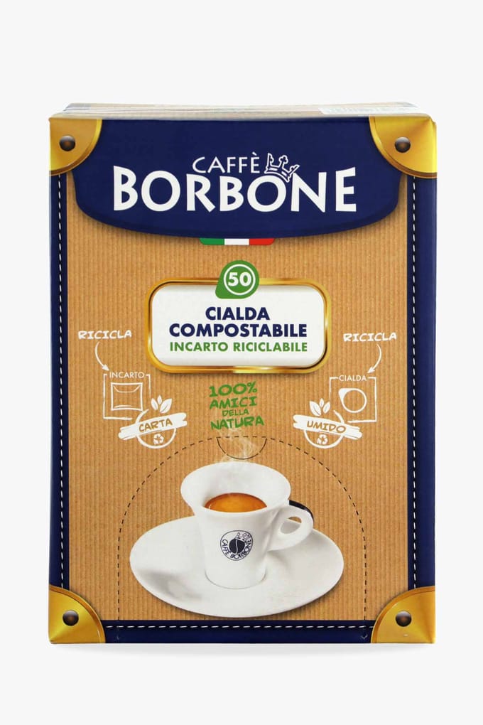 Caffe Borbone Nera koffiepads - E.S.E. 44mm cialde - 50 stuks composteerbaar