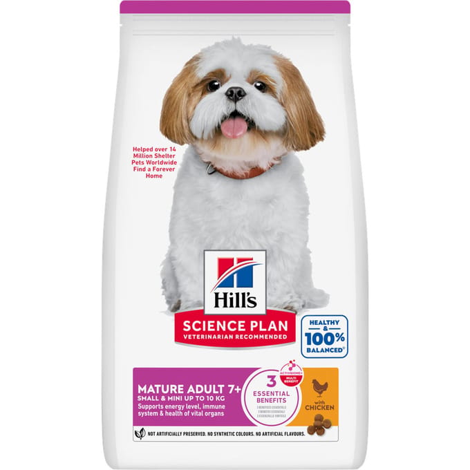 3kg Mature Adult 7+ Small & Mini met Kip Hill's Science Plan Hondenvoer