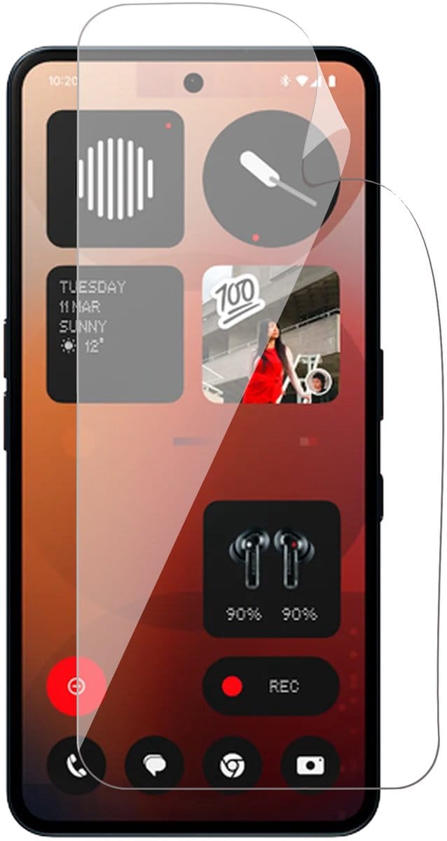 Screenprotector geschikt voor Nothing Phone 3a - 1x FlexGuard Screen Protector
