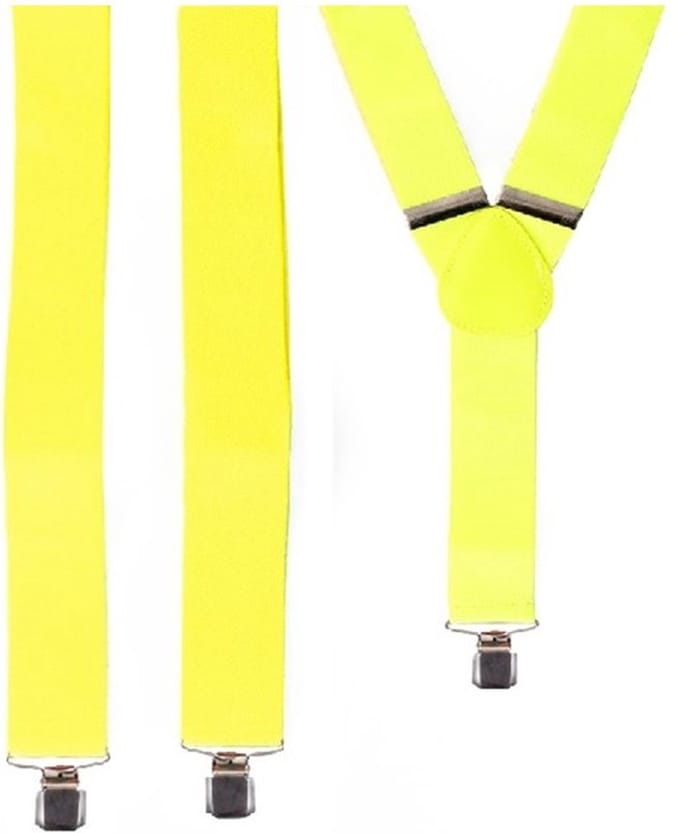 Rubie's Bretels Unisex 75 Cm Geel