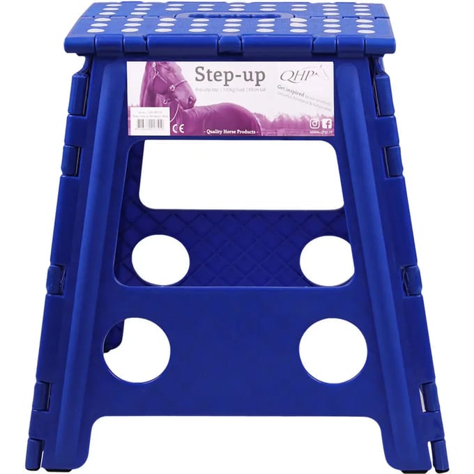 QHP - Opstapkruk - Step-Up - Kobalt Blauw - 39cm