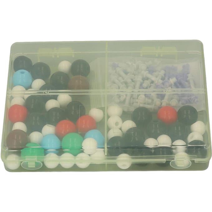 Scheikunde Moleculaire Modelset Kleurrijke PP Ballen H C O N Cl Br Moleculaire Structuur Model voor School gray