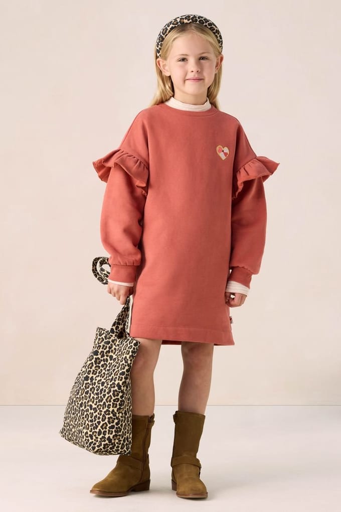 Sissy-Boy - Rode sweatjurk met ruffles