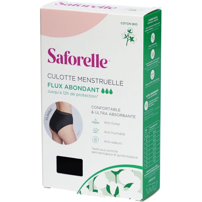 Saforelle Menstruatieslip Hevige Vloed 38 - 1 stuk