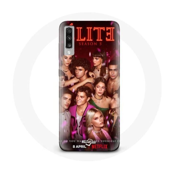 Coque pour Samsung Galaxy A70 Elite série saison 5 equipages les couples d'acteurs