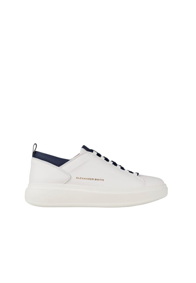 asbcwym-2267-wbl Alexander Smith Wit leder voor heren
