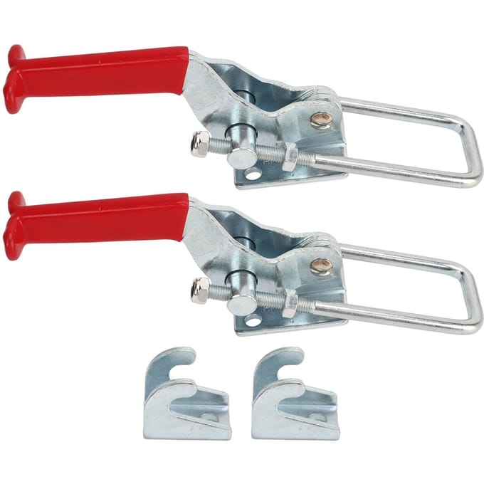 2 STUKS U-bout Kniehevelklemmen 2000 lbs Capaciteit Heavy Duty Verstelbare Zelfvergrendelende Kniehevelvergrendeling Voor gray
