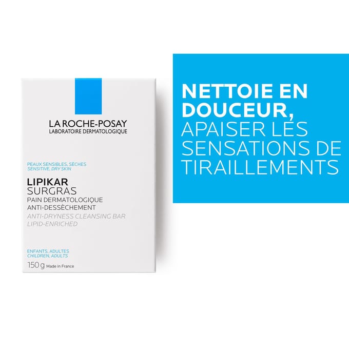 La Roche-Posay Lipikar Surgras Reinigend Wasstuk Tegen Uitdroging 150gr