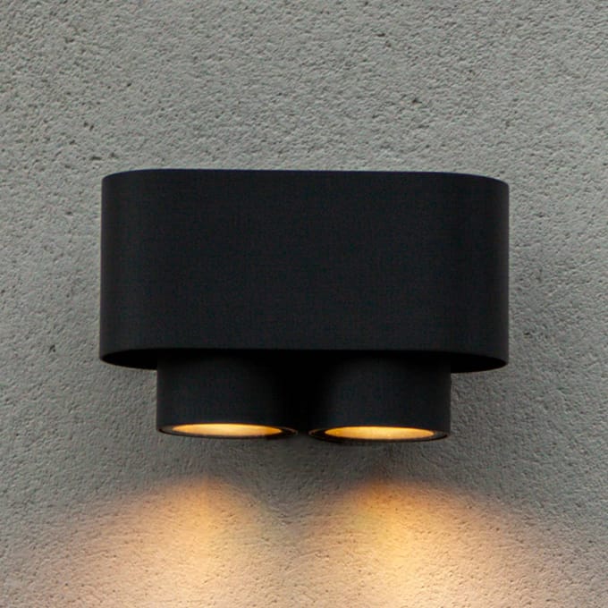LUTEC - Cypres wandlamp voor buiten - GU10 - Donkergrijs