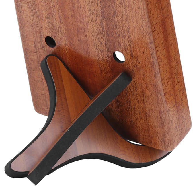 Kalimba Standaard Houten Houder Draagbaar EVA Katoenen Pad Krassen Voorkomen Muziekinstrument Accessoire black