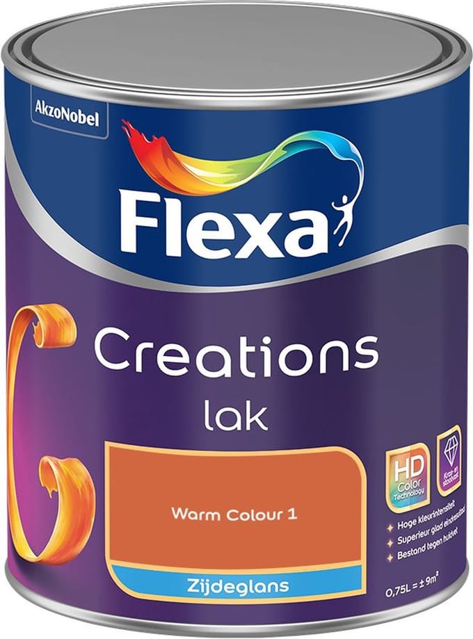 Flexa - Creations Lak Zijdeglans - Warm Colour 1 - Mengverf - 750 Ml