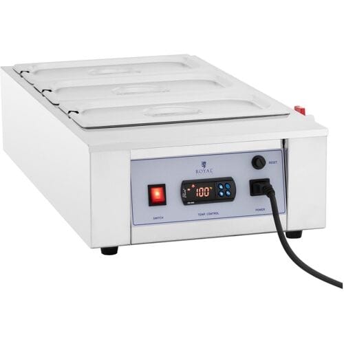 Chocoladesmelter - 3 x 3,2 l - tot 100 °C - Royal Catering RC_CMM_02