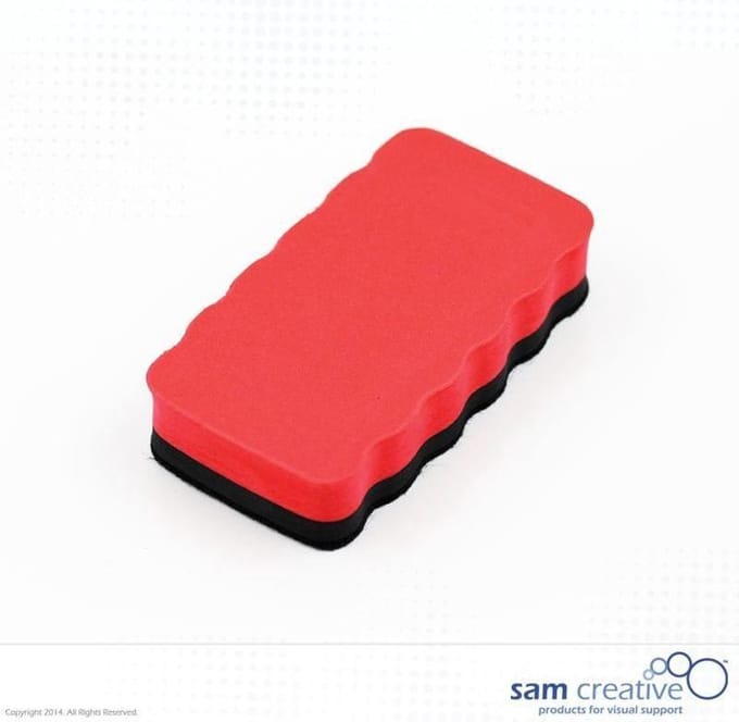 Sam Creative - Whiteboard Wisser Basic - Magnetisch - Rood