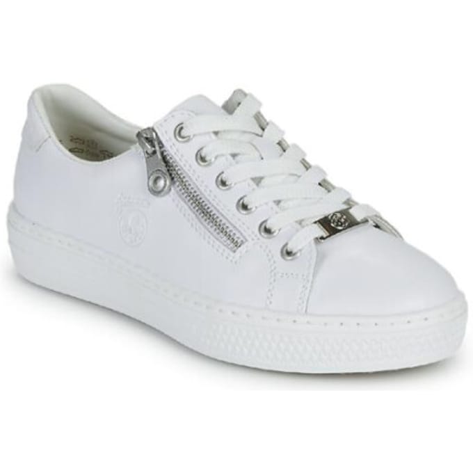 Rieker Sneakers wit Leer - Dames - Maat 36